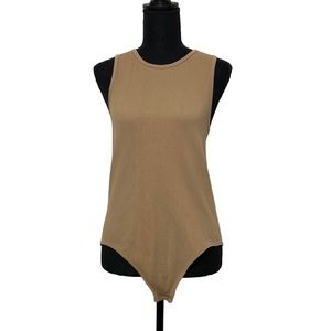 Brown Sleeveless Bodysuit L/XL